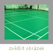 vinylová podlaha  montovaná v tělocvičně ZŠ Luhačovice